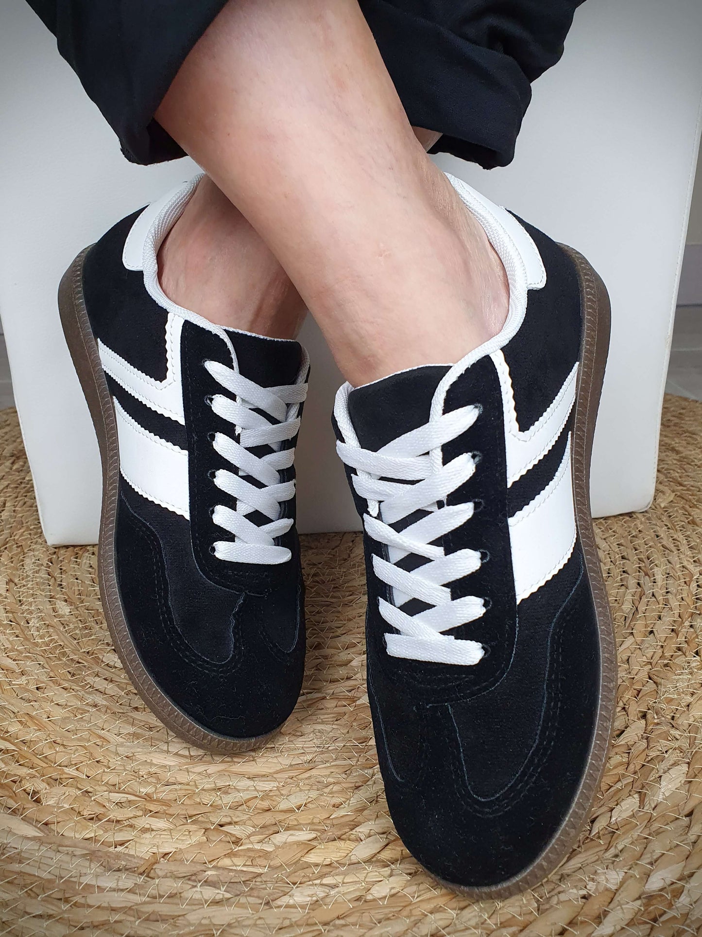 Sneakers TARA noir et blanc